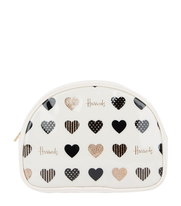 Glitter Hearts Cosmetic Bag