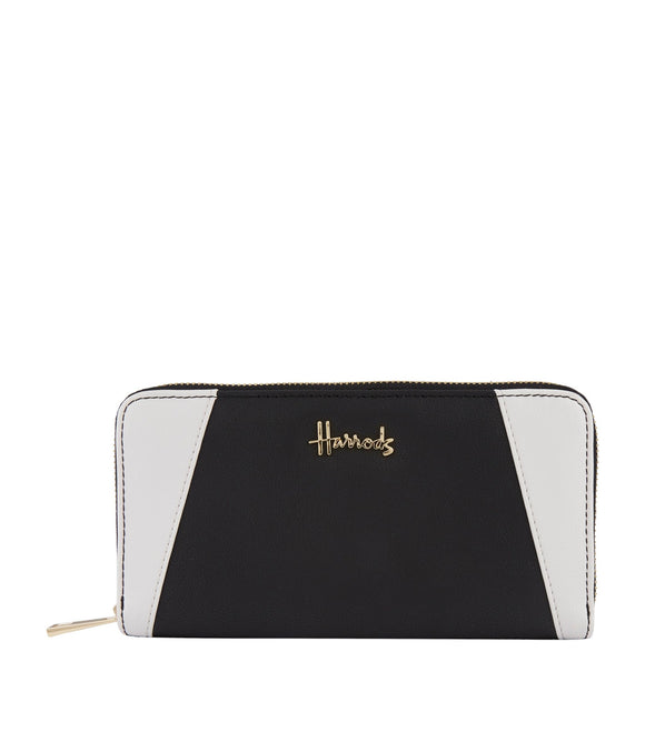 Harrods Black and White Wallet