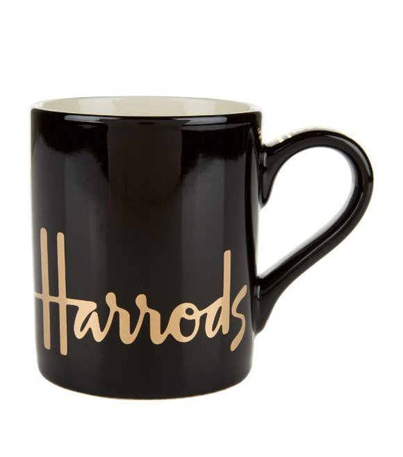Harrods Black Logo Mug