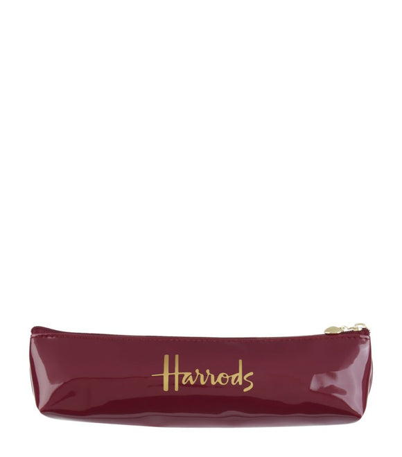 Harrods Maroon Logo Pencil Case