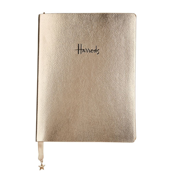 Harrods Metallic Gold Notebook