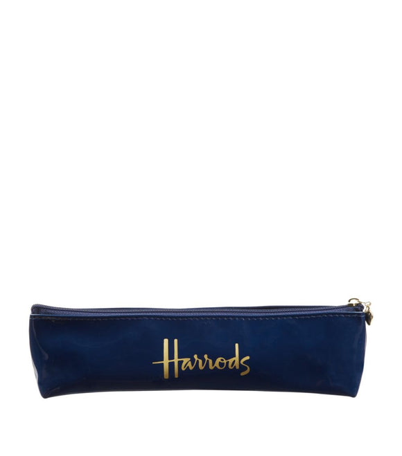 Harrods Navy Logo Pencil Case