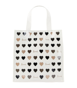 Small Glitter Hearts Shopper Bag