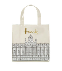 Small Illustrated Building Shopper Bag