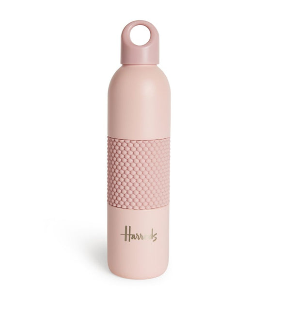 Harrods Nude Pink Silicone Grip Water Bottle