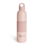 Harrods Nude Pink Silicone Grip Water Bottle