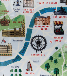 Harrods London Map Adult Apron