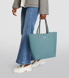 Fern Reversible Tote Bag Blue and Silver
