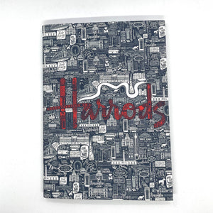A5 Harrods Picture Font Notebook