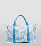 Harrods Toile Blue Large Foldaway Bag