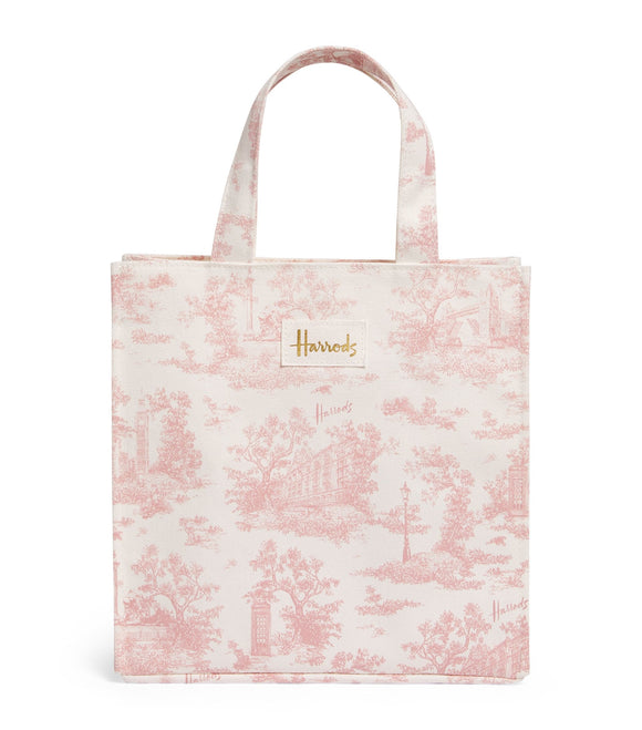 Pink Toile Small Shopper Bag