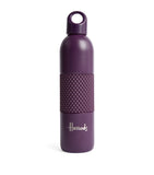 Harrods Purple Silicone Grip Water Bottle