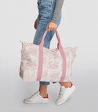 Harrods Toile Pink Large Foldaway Bag