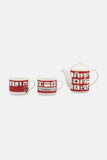 London Bus Two Mugs and Teapot