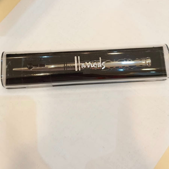 Harrods Box Silver Logo Pen
