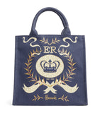 Small Navy Queen's Platinum Jubilee Shopper Bag