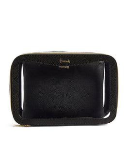 Transparent Oxford Black Cosmetic Bag Set