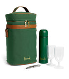 Harrods Logo Drinks Cooler for 2 with Flask (500ml)