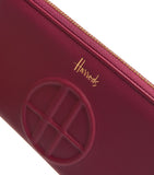 Harrods Finchley Long Wallet Maroon Logo