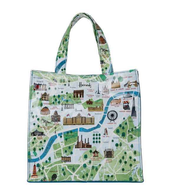 Small London Map Shopper Bag