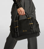 Rylett Black Top-Handle Barrel Bag