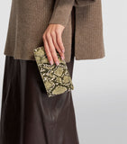 Nano Mini Olive Croc Embossed Phone Bag