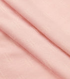 Woven H Logo Pink Wool Scarf