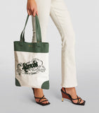 Harrods embroidered logo tote bag