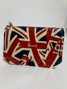 Harrods Union Jack Travel Pouch Cosmetic Bag
