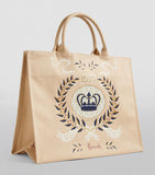 Large Beige Queen's Platinum Jubilee Shopper Bag
