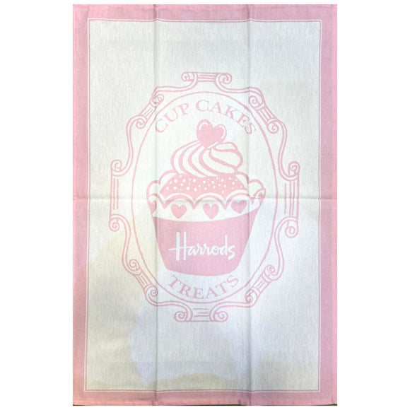 Harrods Pink Tea Room Tea Towels (Pack of 2)